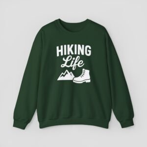 Hiking Life Sweatshirt - Unisex Outdoor Crewneck, Cozy Travel Apparel, Perfect for Camping, Adventurers Gift, Nature Lovers