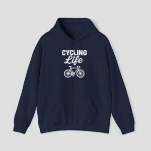 Cycling Life Hoodie, Unisex Activewear, Gift for Cyclists, Bicycle Sweatshirt, Casual Cycling Apparel, Sporty Hooded Sweatshirt